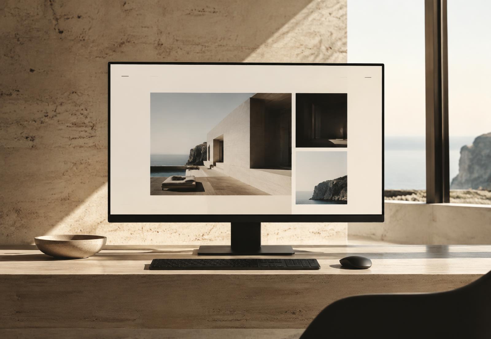 Site vitrine minimaliste — Architecture (concept)